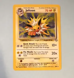 Jolteon (4/64) Pokemon Jungle – Holo Rare LP - Image 1