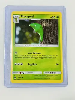 Pokemon METAPOD Sun & Moon Base Set 2/149 NM/Mint PACK FRESH - Image 1