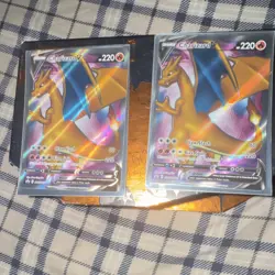 Pokemon Charizard V Sword & Shield Holo Cards Lot of 2 Nintendo 019/189 English - Image 2