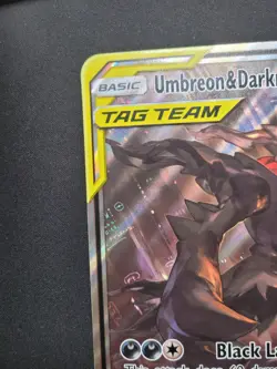 Pokemon TCG 2020 Jumbo Umbreon & Darkari GX SM241 Black Star Promo LP-NM - Image 5