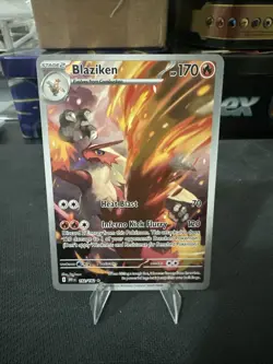 Pokemon TCG Blaziken Destined Rivals Illustration Card 192/182 Mint - Image 1