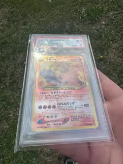 CHARIZARD 2000 Pocket Monsters Pokemon Japanese NEO 2 Reverse Holo PSA 9 Swirl - Image 3