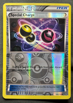 Special Charge 105/114 Reverse Holo XY Steam Siege Pokemon NM/M - Image 1