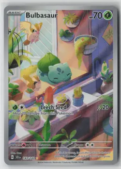 Bulbasaur 143/142 Illustration Rare Stellar Crown Near Mint - Image 1