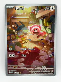 Stufful 154/132 Mega Evolution NM Illustration Rare Pokemon TCG - Image 1