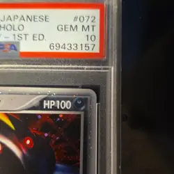 Pokemon Sharpedo ex 072/082 Clash of the Blue Sky 1st Ed Holo PSA 10 2004 - Image 4