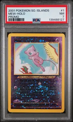 Pokemon Southern Islands Full Set English With Mew reverse Holo PSA 7 - Image 3