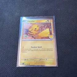 Pokemon TCG Pikachu 30th Anniversary Promo Cosmic Holo 051/162 NM - Image 1