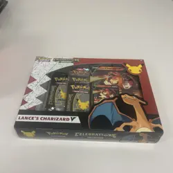 Pokemon Celebrations Lance's Charizard V Box 25th Anniversary TCG “ 820650101625 - Image 1