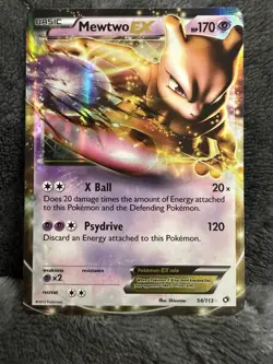 Pokemon Mewtwo EX 54/113 LTR Legendary Treasures LP - Image 1