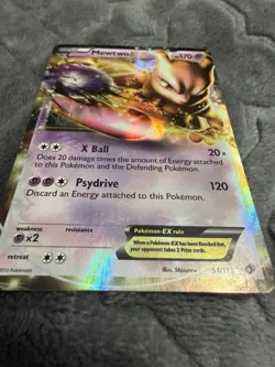 Pokemon Mewtwo EX 54/113 LTR Legendary Treasures LP - Image 4