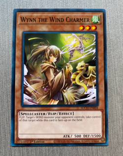 YuGiOh Wynn The Wind Charmer (1st Edition) SD Spirit Charmers #SDCH-EN004 - Image 1