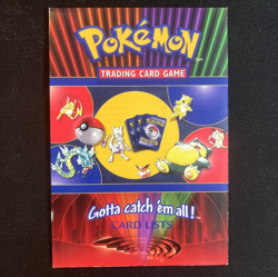 Pokemon TCG Card List- Base Set 1 & 2, Gym Challenge, Team Rocket - Unmarked - Image 1