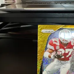 Eddie George 2024 Panini Prizm NIL Gold Shimmer Prizm /10 #1 Ohio State SSP - Image 3