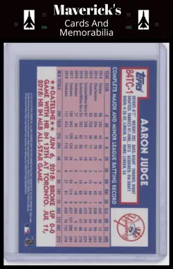 2019 Topps Chrome #84TC-1 Aaron Judge 1984 Topps Baseball 35th Anniversary - Image 2