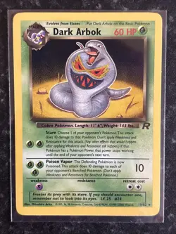 Pokemon Dark Arbok TCG Team Rocket 19/82 Unlimited Non-Holo Rare NM Condition - Image 1