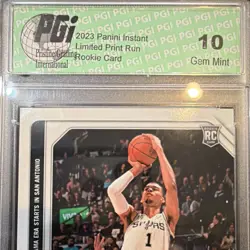 2023-24 Panini Instant Victor Wembanyama Rookie #5 /44142 PGI 10 Spurs NBA - Image 3