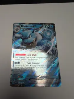Pokemon TCG - Double Rare Holo Blastoise ex 009/165 - Scarlet & Violet 151 - NM - Image 1