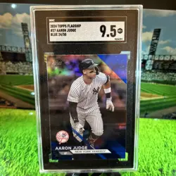 2024 Topps Flagship Collection - Aaron Judge New York Yankees- BLUE Foil/50 - Image 1