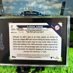 2024 Topps Flagship Collection - Aaron Judge New York Yankees- BLUE Foil/50 - Image 2