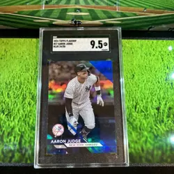 2024 Topps Flagship Collection - Aaron Judge New York Yankees- BLUE Foil/50 - Image 3