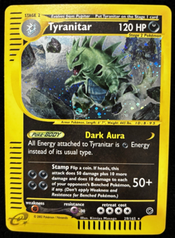 Tyranitar 029/165 Expedition Base Set Holo Ultra Rare Pokemon TCG Nintendo - Image 1