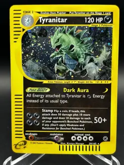 Tyranitar 029/165 Expedition Base Set Holo Ultra Rare Pokemon TCG Nintendo - Image 2