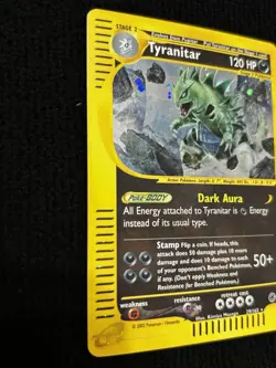 Tyranitar 029/165 Expedition Base Set Holo Ultra Rare Pokemon TCG Nintendo - Image 4