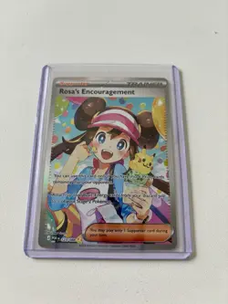 Rosa's Encouragement 123/088 Perfect Order SIR Trainer Pokemon TCG - Near Mint - Image 1