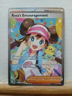 Pokemon TCG Rosa's Encouragement SIR 123/088 Perfect Order - Mint, Pack Fresh - Image 1