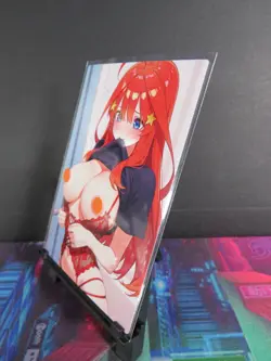 Itsuki Nakano Quintuplets Custom Art Card NM Anime Sexy Waifu Collectible - Image 2