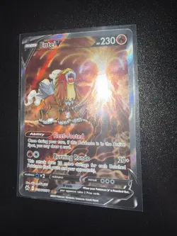 Entei V GG36/GG70 Pokemon TCG Crown Zenith Galarian Gallery Full Art Card NM - Image 3