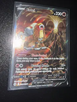 Entei V GG36/GG70 Pokemon TCG Crown Zenith Galarian Gallery Full Art Card NM - Image 4
