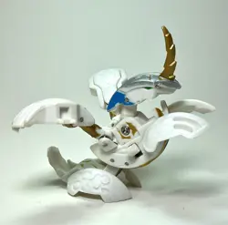 Bakugan White Sechs Tavanel 640G MG Japan Import & Character Card Rare - Image 2