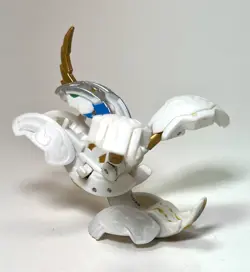 Bakugan White Sechs Tavanel 640G MG Japan Import & Character Card Rare - Image 4