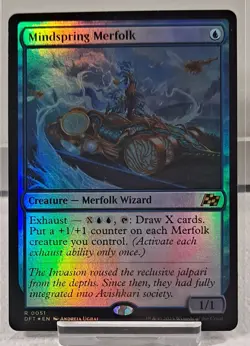 Magic The Gathering Mindspring Mefolk Aetherdrift Rare Foil - Image 1