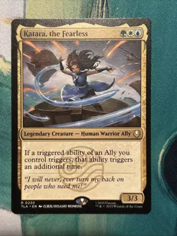 x1 Katara, the Fearless TLA Avatar MTG 230 M/NM 1x - Image 1