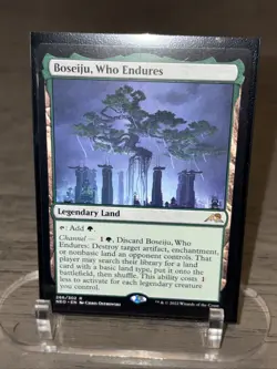 Wizards of the Coast Boseiju, Who Endures Neon Dynasty Rare Green Land NM (C) - Image 1