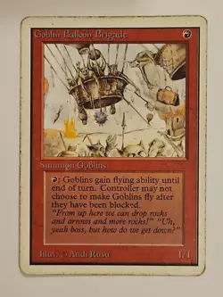 Played Goblin Balloon Brigade Unlimited Mtg Magic the Gathering - Image 1