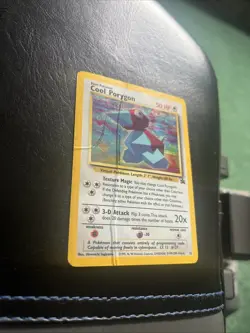 Cool Porygon 15/53 WOTC Promo Holo HP Creased Water Damage Pokemon Card - Image 4