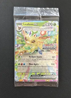 Pokemon TCG Sv: Prismatic Evolutions - SEALED - Leafeon ex 006/131 Stamped Promo - Image 1