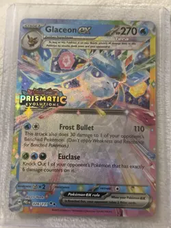 Pokemon Glaceon EX Stage 1 Promo Holo Prismatic Evolutions 026/131 HP 270 TCG - Image 1