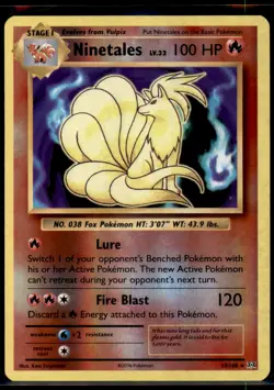 2016 Pokemon TCG XY Evolutions Ninetales 15/108 Reverse Holo - Image 1