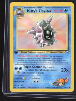 Pokemon TCG Misty's Cloyster #29/132 1st Edition 2000 Gym Heroes - Image 1