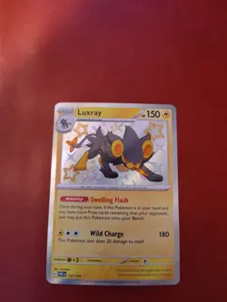 Luxray 137/091 Sv: Paldean Fates Shiny Rare Holo Pokemon TCG - Image 1