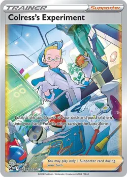 Colress's Experiment Holo Pokemon Crown Zenith: Galarian Gallery GG59/GG70 NM - Image 1