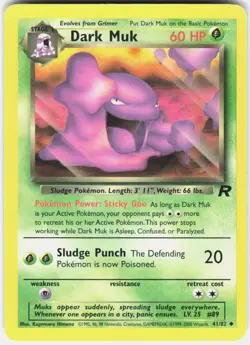 Dark Muk Pokemon Team Rocket 41/82 MP - Image 1