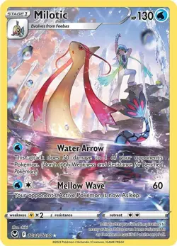 Milotic Holo Pokemon SWSH12: Silver Tempest Trainer Gallery TG02/TG30 NM - Image 1