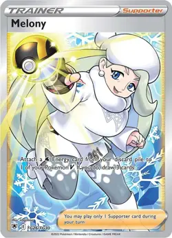 Melony Holofoil Pokemon SWSH10: Astral Radiance Trainer Gallery TG26/TG30 NM - Image 1