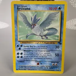 Pokemon TCG Articuno 17/62 Unlimited Non-Holo Rare Fossil Set 1999 MP - Image 1